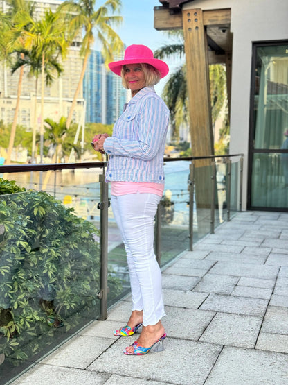 LULU-B CANDY PASTEL SEERSUCKER JACKET