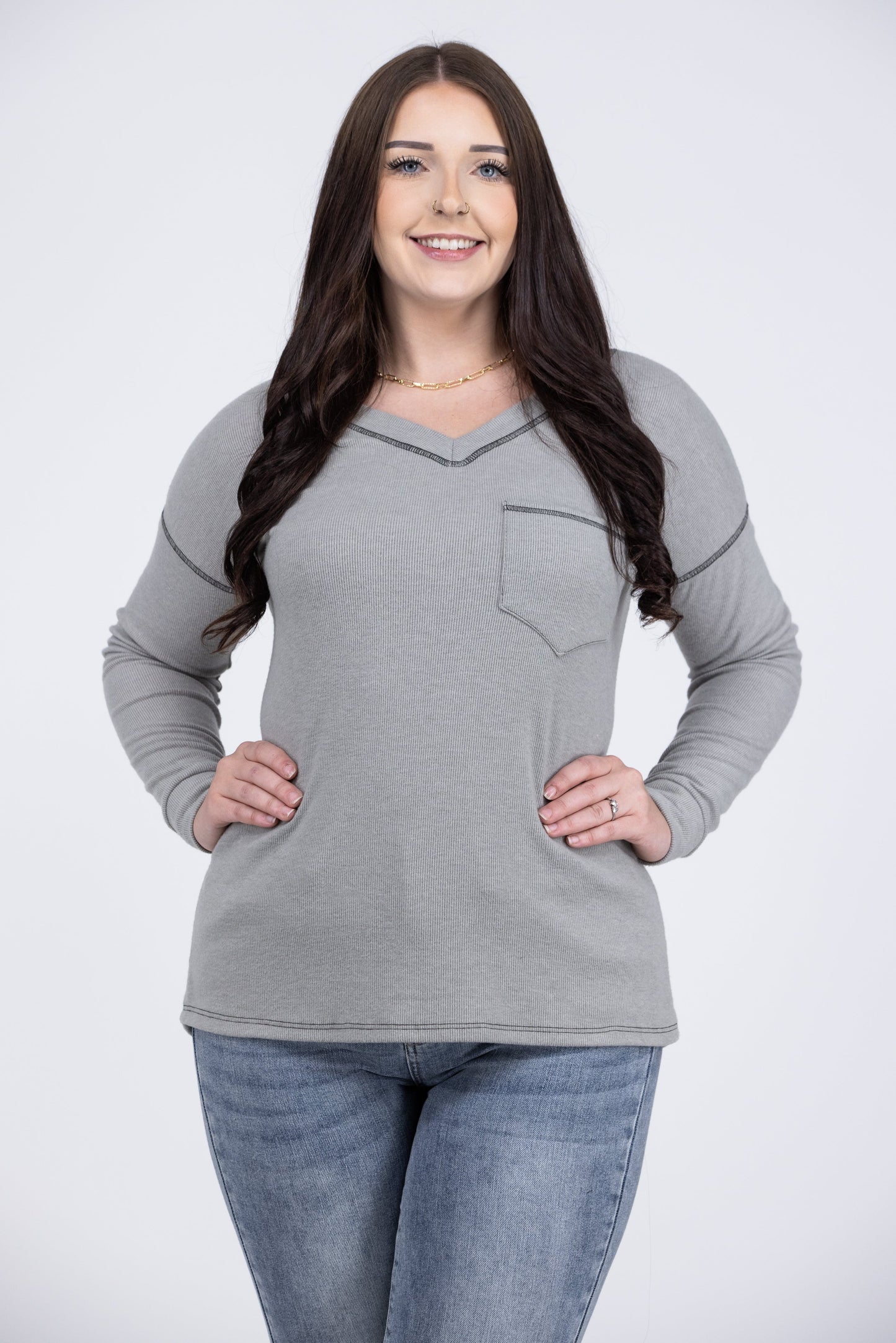 Speak Up For Yourself Women's Slim-Fit Long Sleeve Top