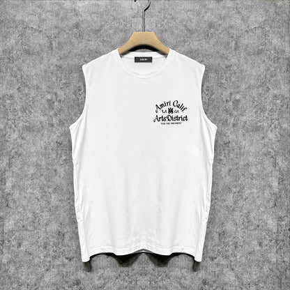 Amiri tank top artistic word printing