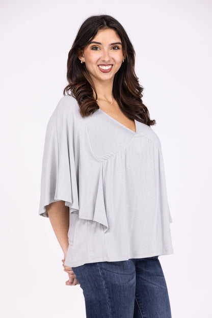 The Power Women's Poncho Style Short Sleeve Top