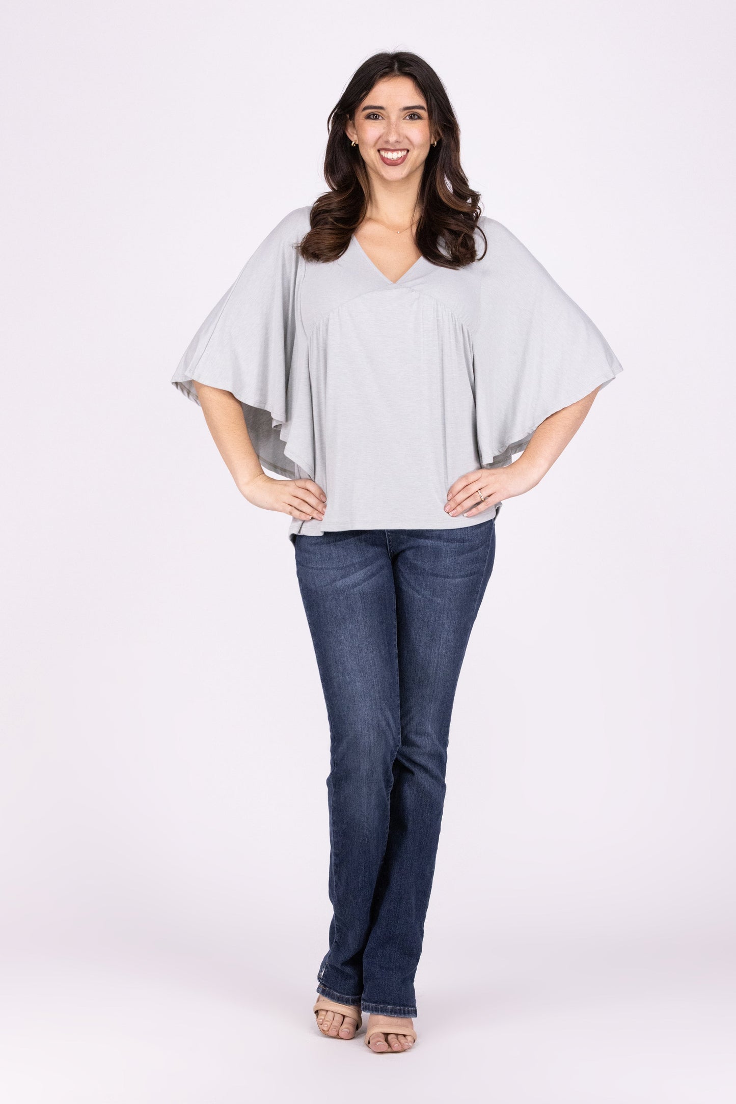 The Power Women's Poncho Style Short Sleeve Top