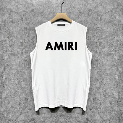 Amiri tank top thick flat simple letterprinting