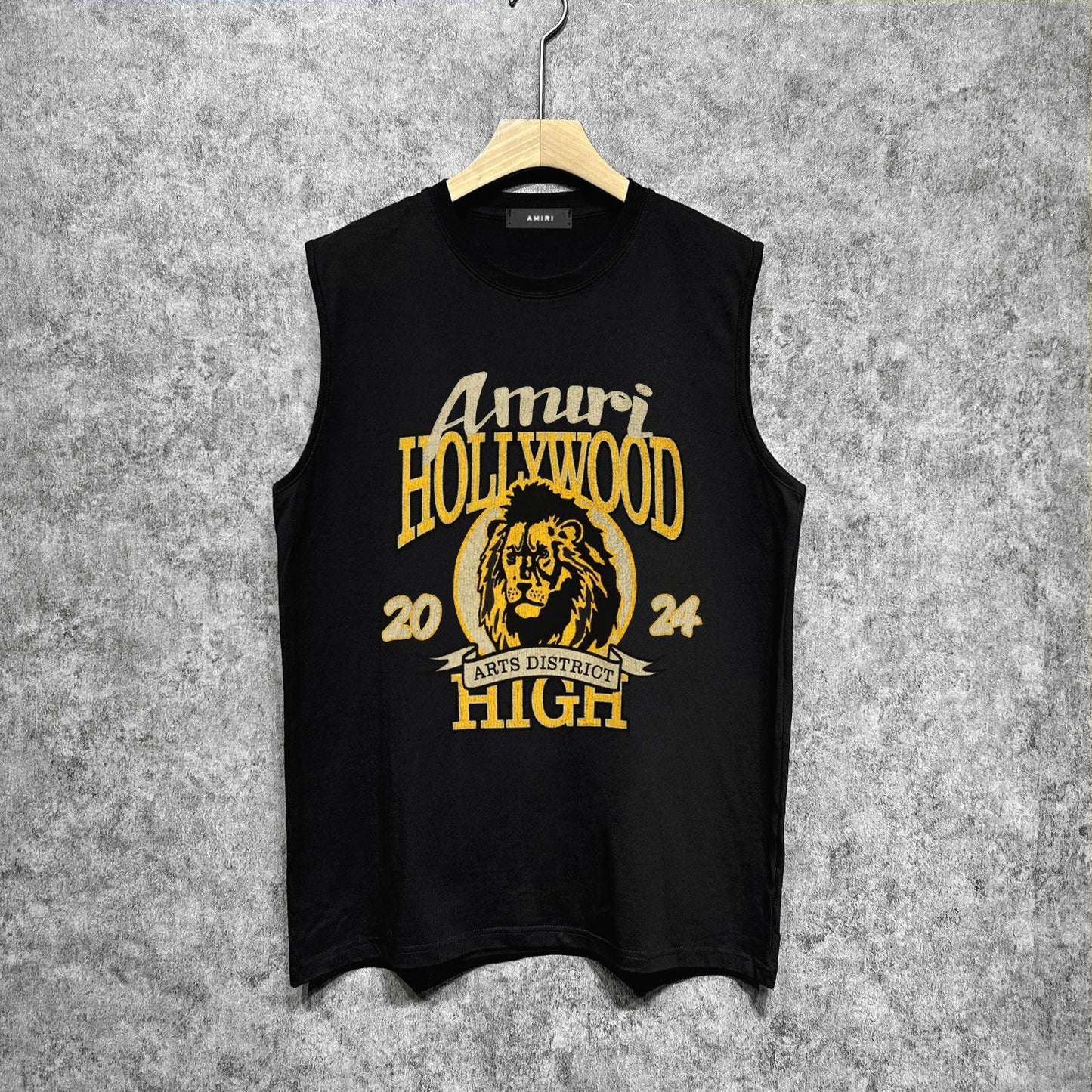 Amiri tank top lion printing