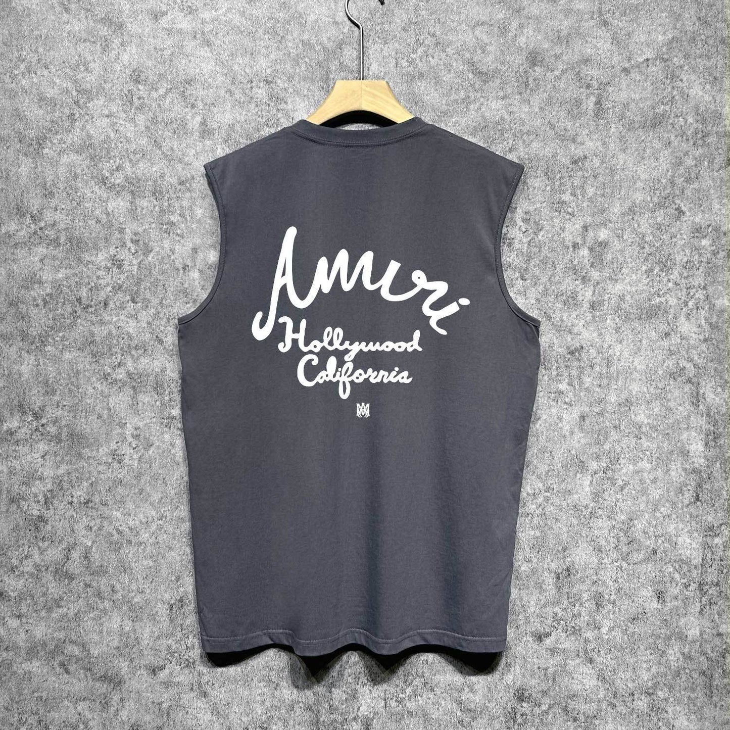 Amiri tank top california hollywood letterprinting