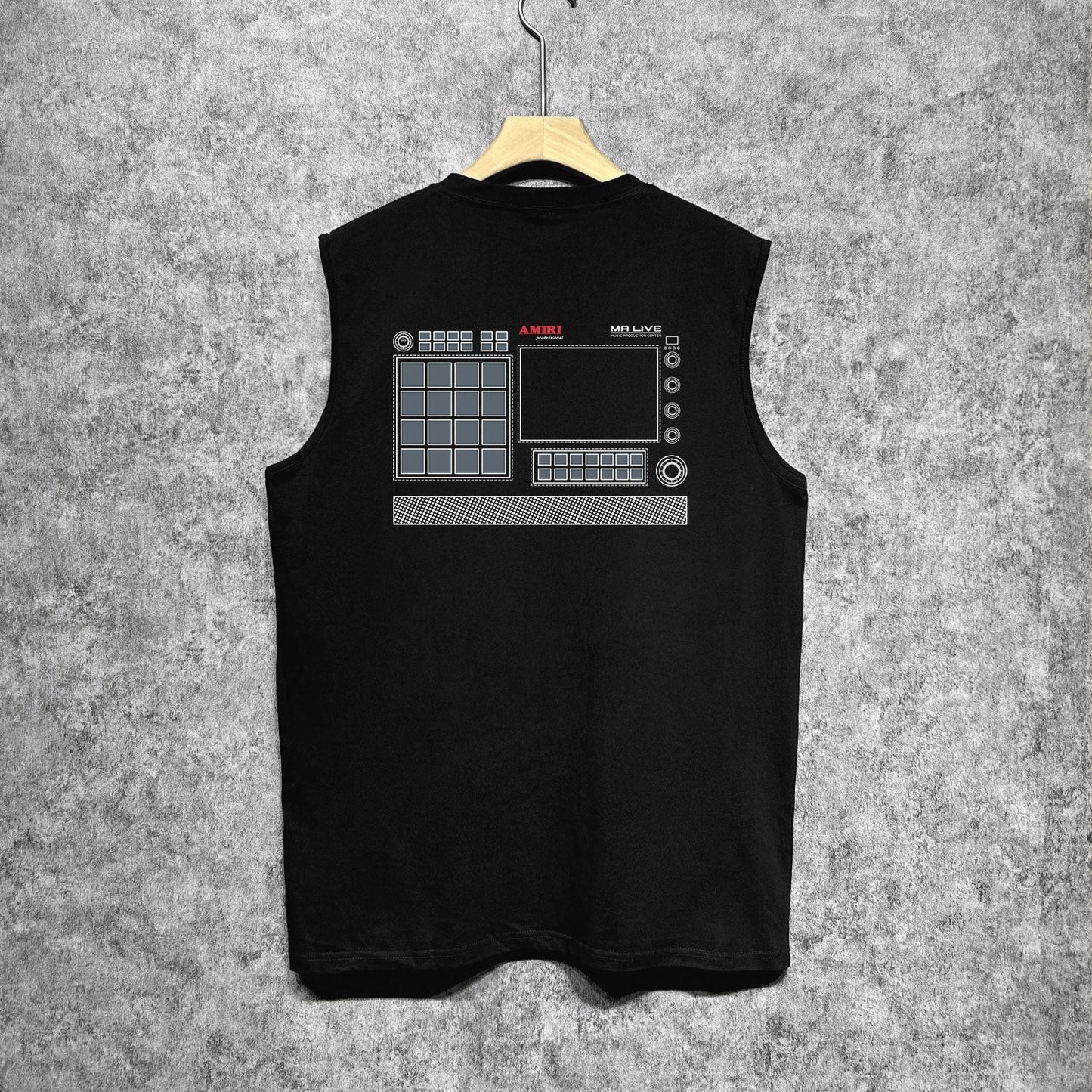 Amiri tank top tv channel printing