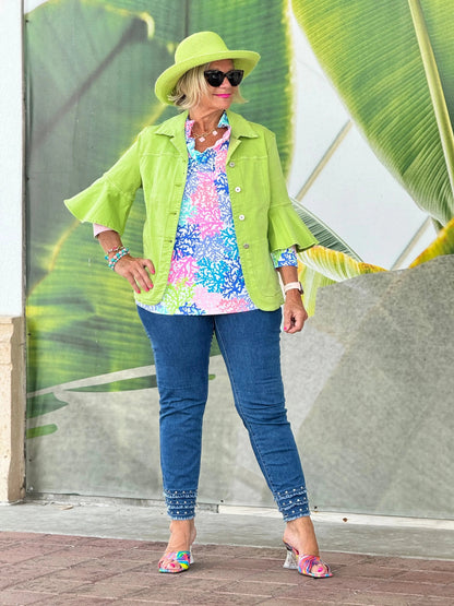Ethyl Easy Going Jacket - Moss
