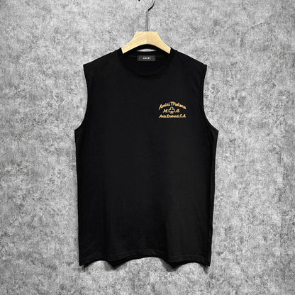 Amiri tank top lion medal printing