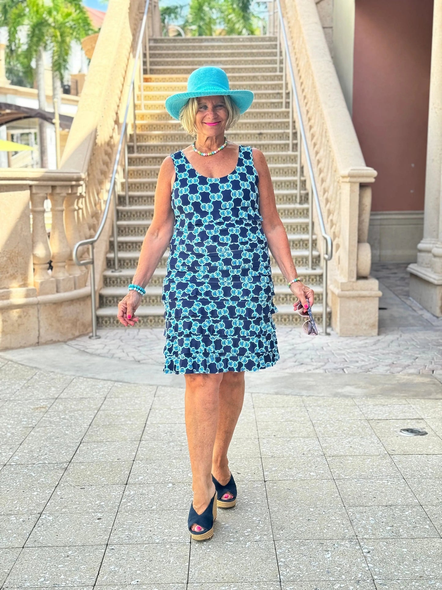 BLUE MEDALLION CHA CHA DRESS