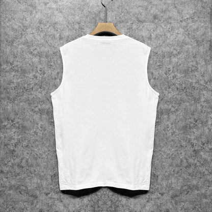 Amiri tank top with overlapping letter foam printing