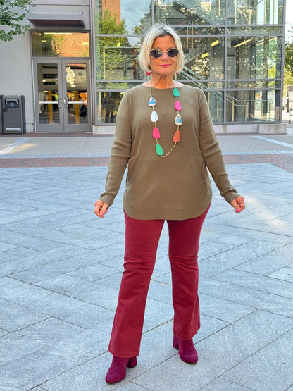 Ethyl Soft Pocket Sweater - Foster
