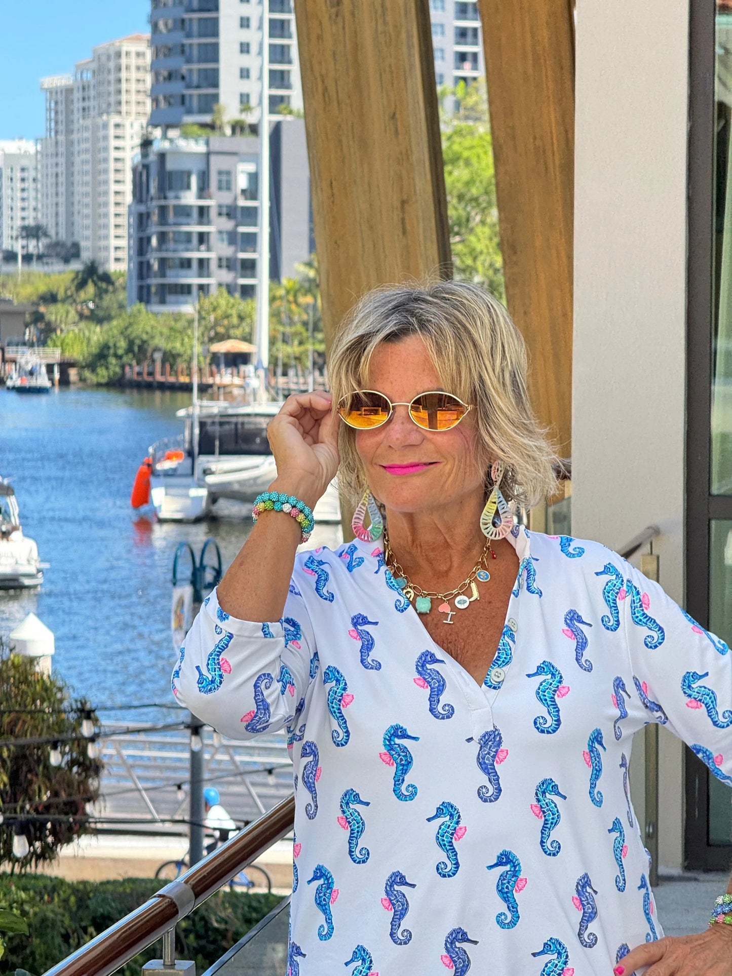 LULU B SHORELINE CHARM TUNIC