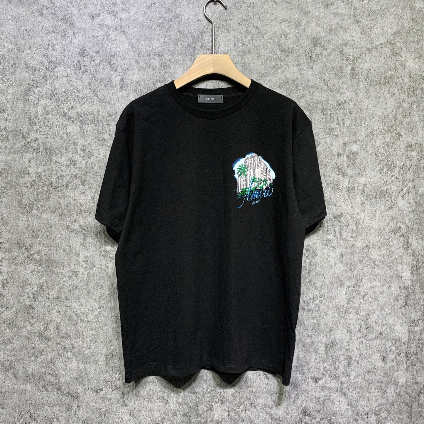 Amiri t shirts city forest printing short sleeve