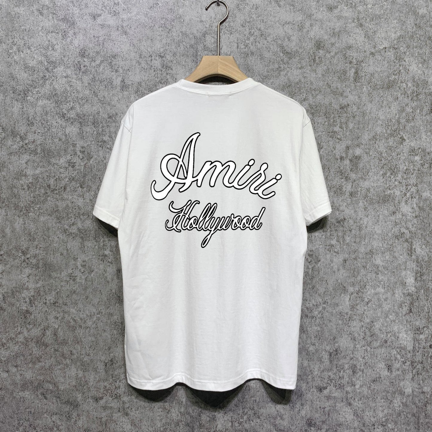 Amiri t shirts letter padded printing short sleeves
