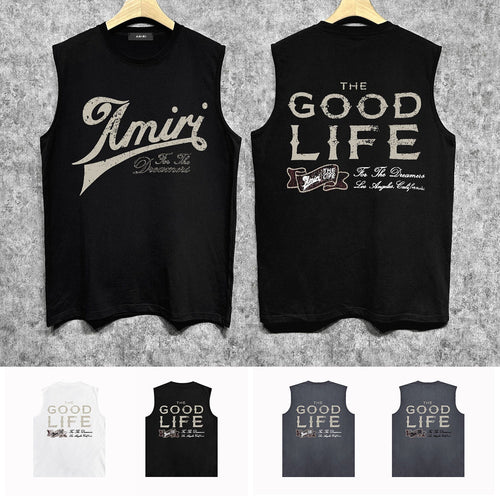 Amiri tank top letter printing