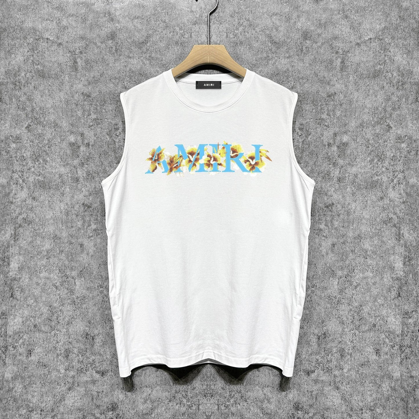 Amiri tank top floral letterprinting