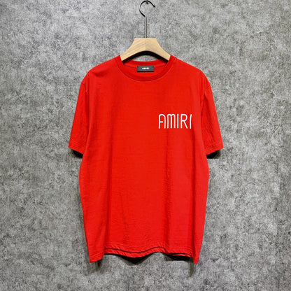 Amiri t shirts spider printing short sleeve