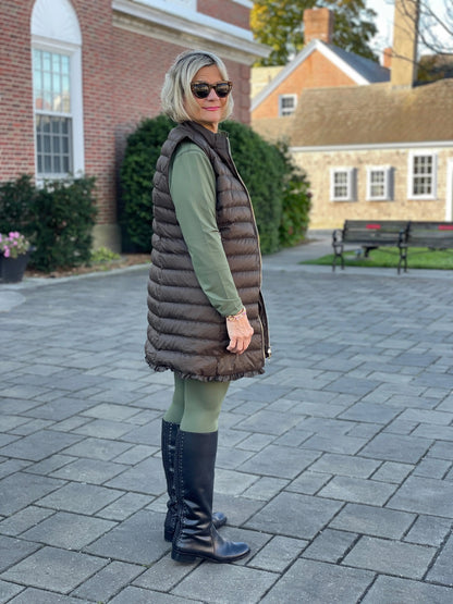 LULU-B OLIVE FULL ZIPPER JACKET