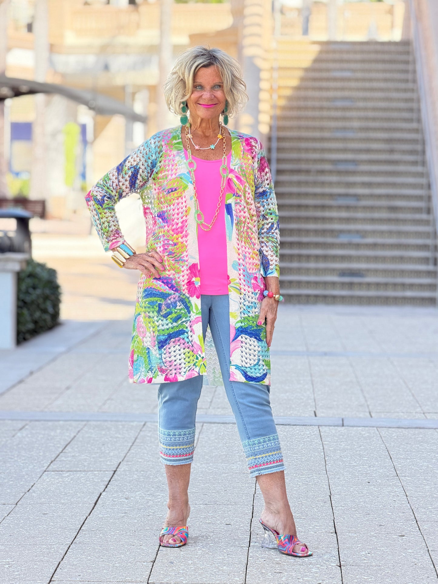 Ethyl Open Knit Cardigan - New Dream