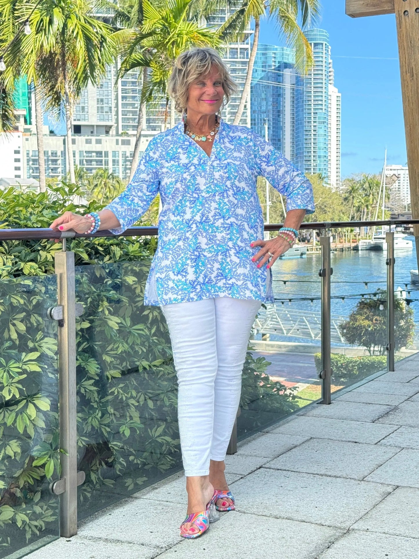 LULU B CORAL BREEZE TUNIC