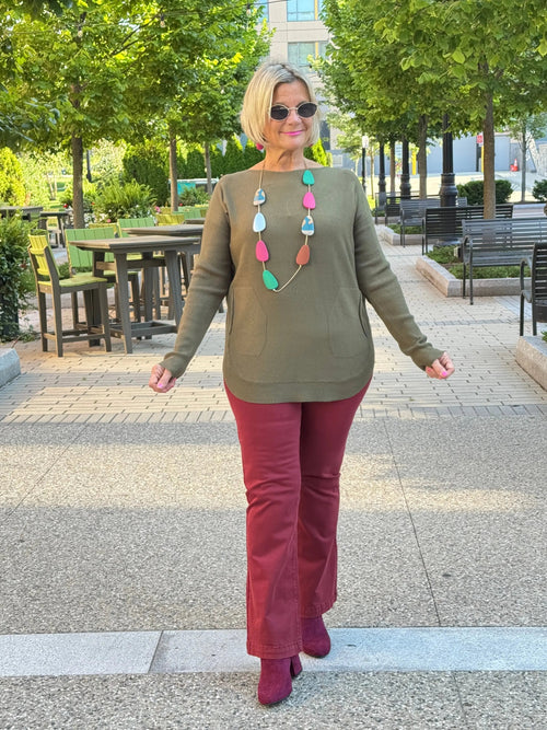 Ethyl Soft Pocket Sweater - Foster