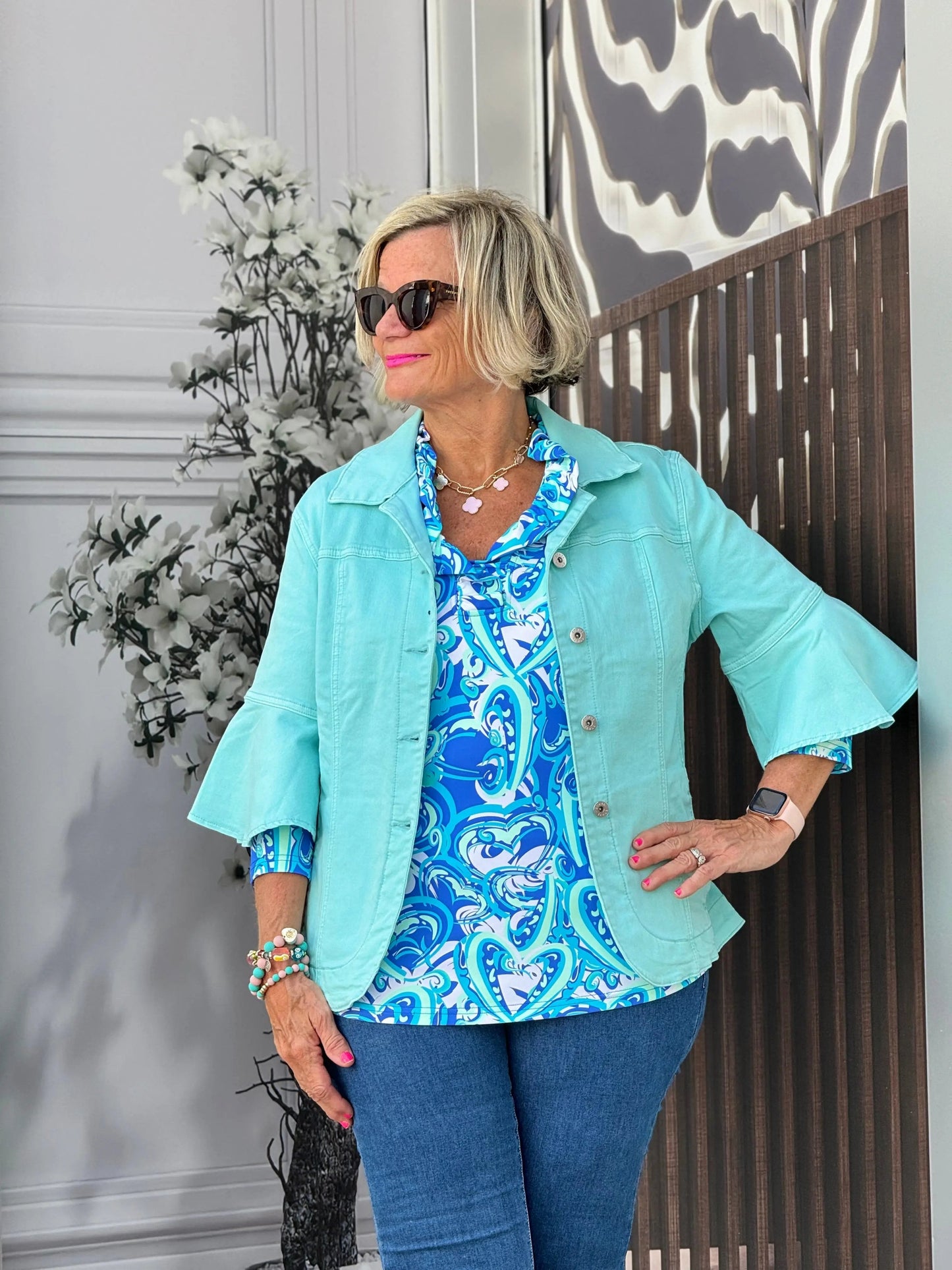 Ethyl Easy Going Jacket - Snowflake