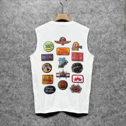 Amiri tank top multi-chapter printing