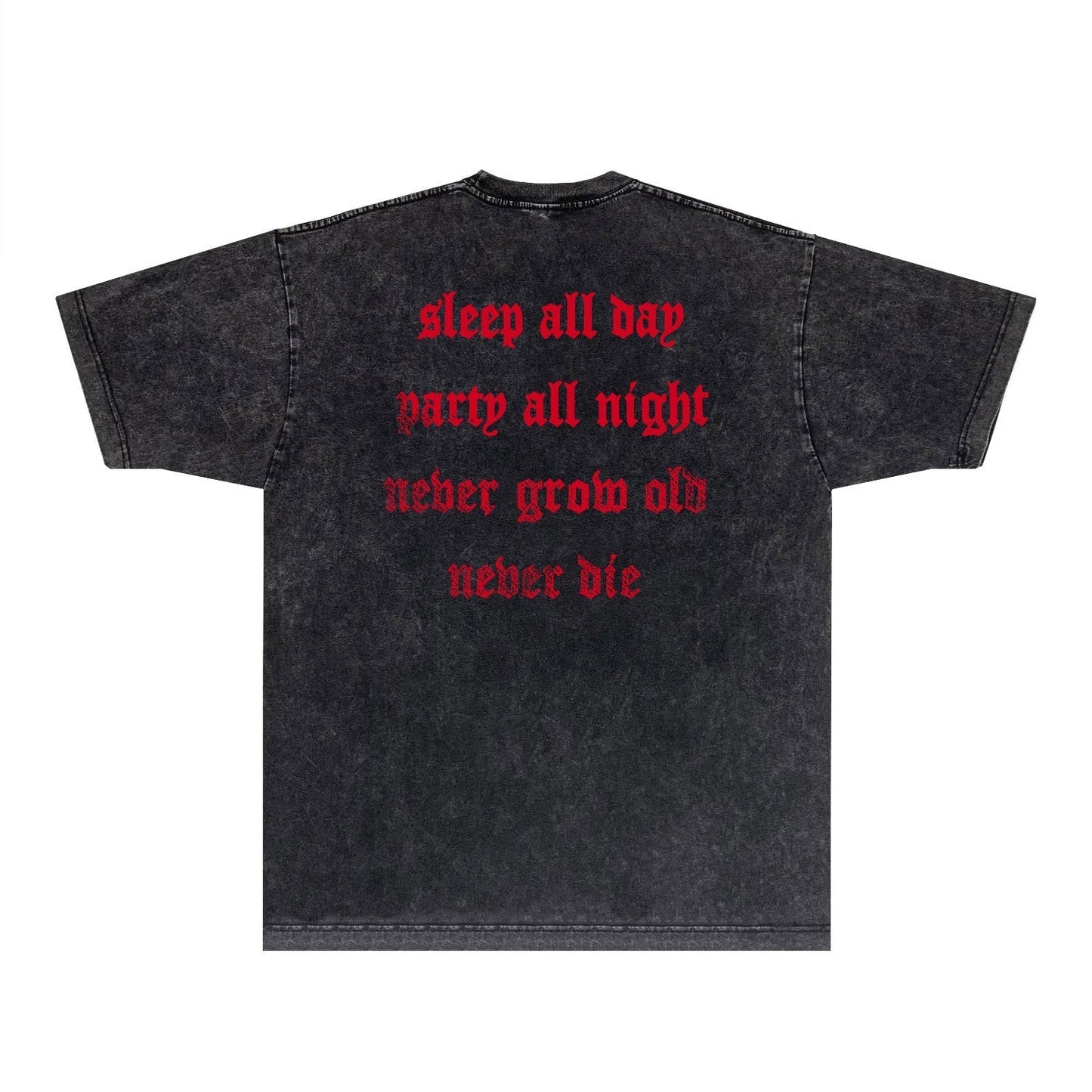 Amiri Washed Distressed T Shirt Printed Trendy Pure Cotton
