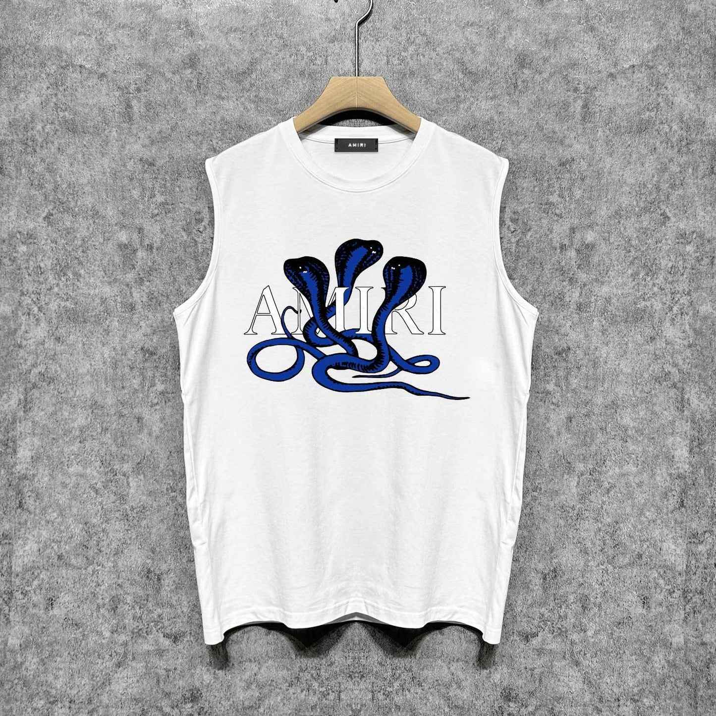 Amiri tank top new font cobra printing