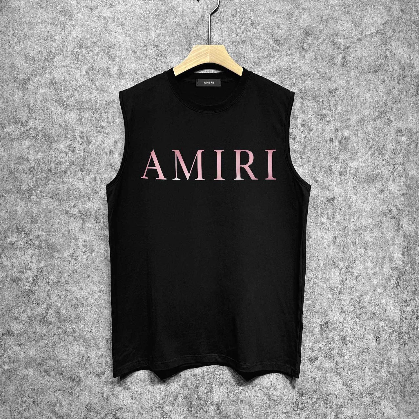 Amiri tank top pink letterprinting