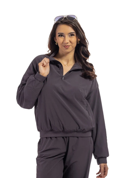 Women's Mock Neck Pullover Jacket