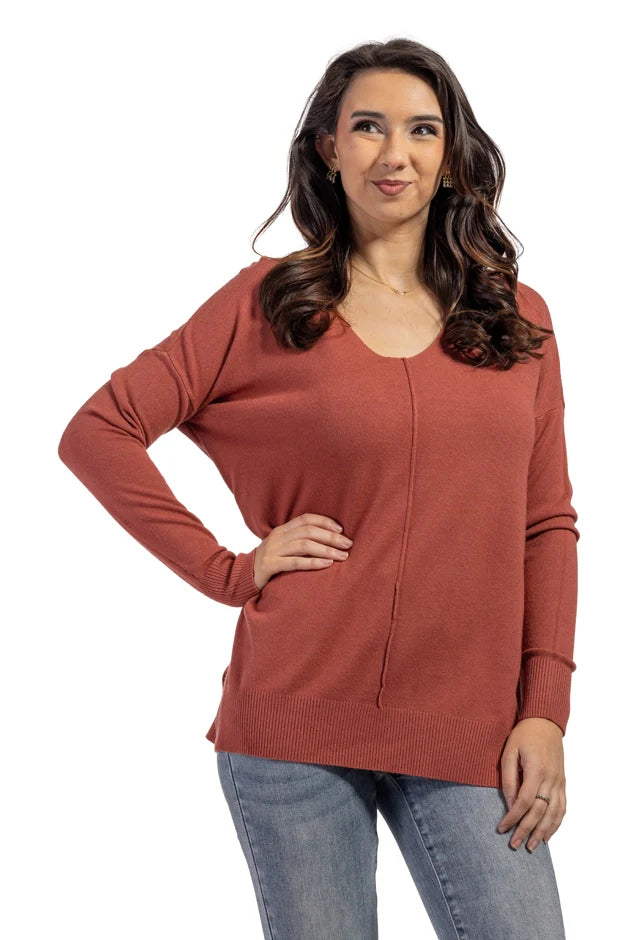 Women's Modern V-Neck Sweater