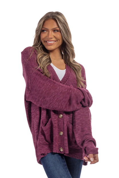 ALB Custom My Happy Place Women's Button Up Cardigan