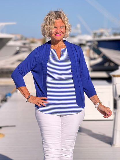 HARBOR BLUE SLEEVELESS TANK