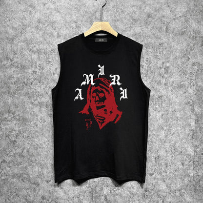 Amiri tank top bandana skull print