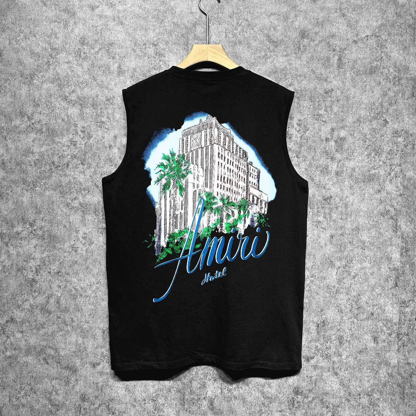 Amiri tank top urban forest printing
