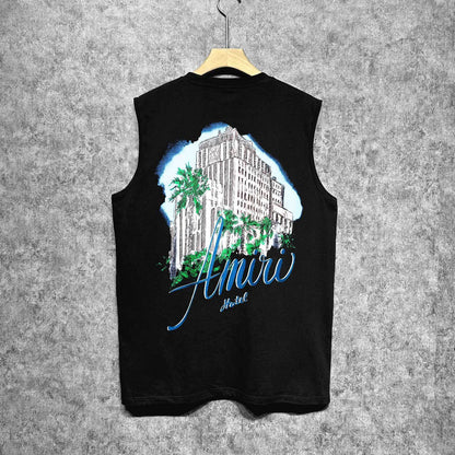 Amiri tank top urban forest printing