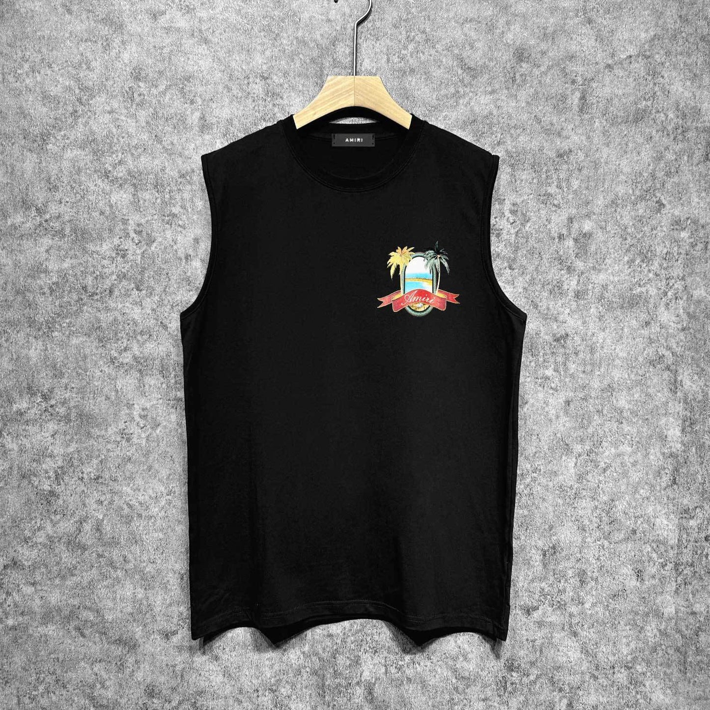 Amiri tank top mirror printing