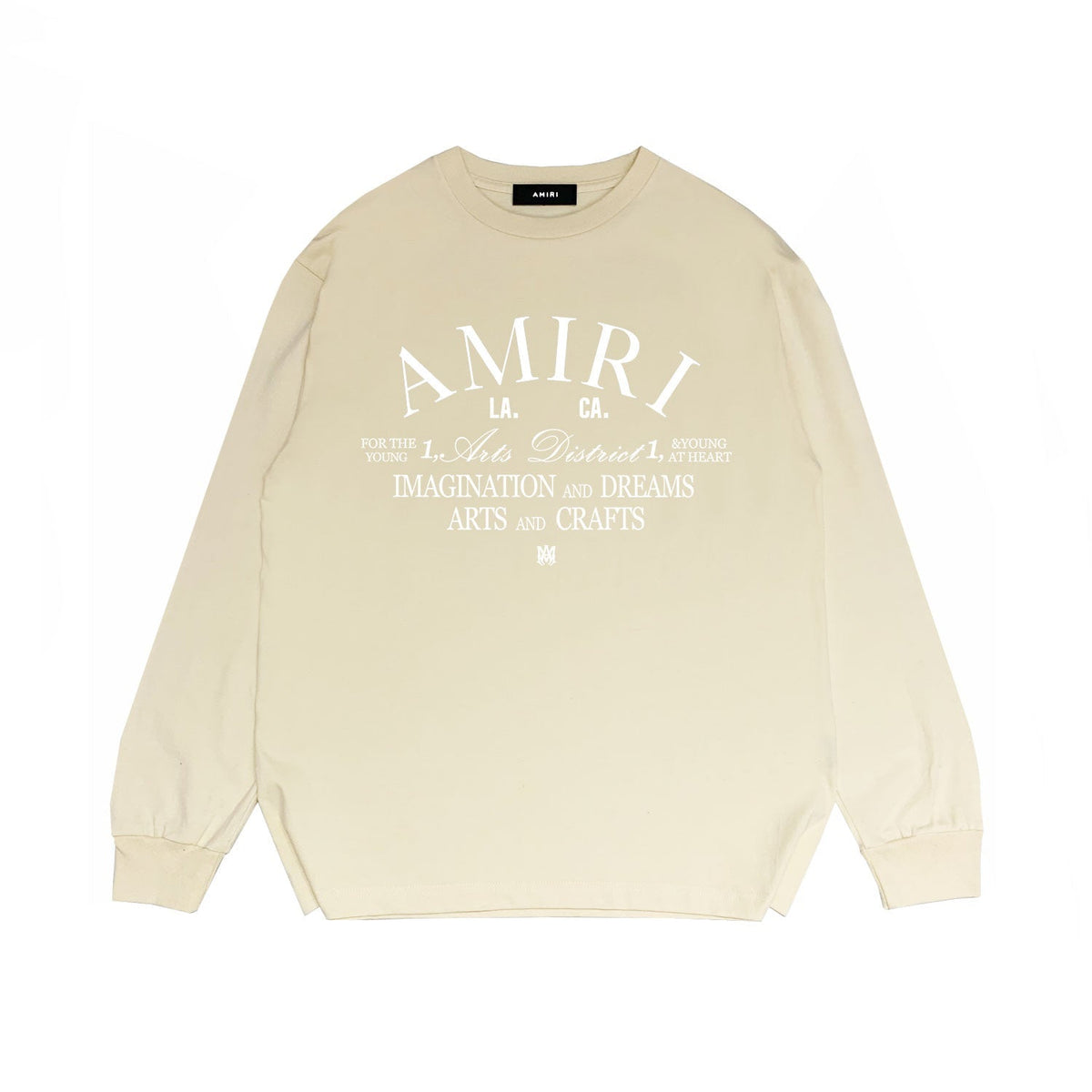 Amiri Long Sleeved Shirt Printed Trendy Pure Cotton