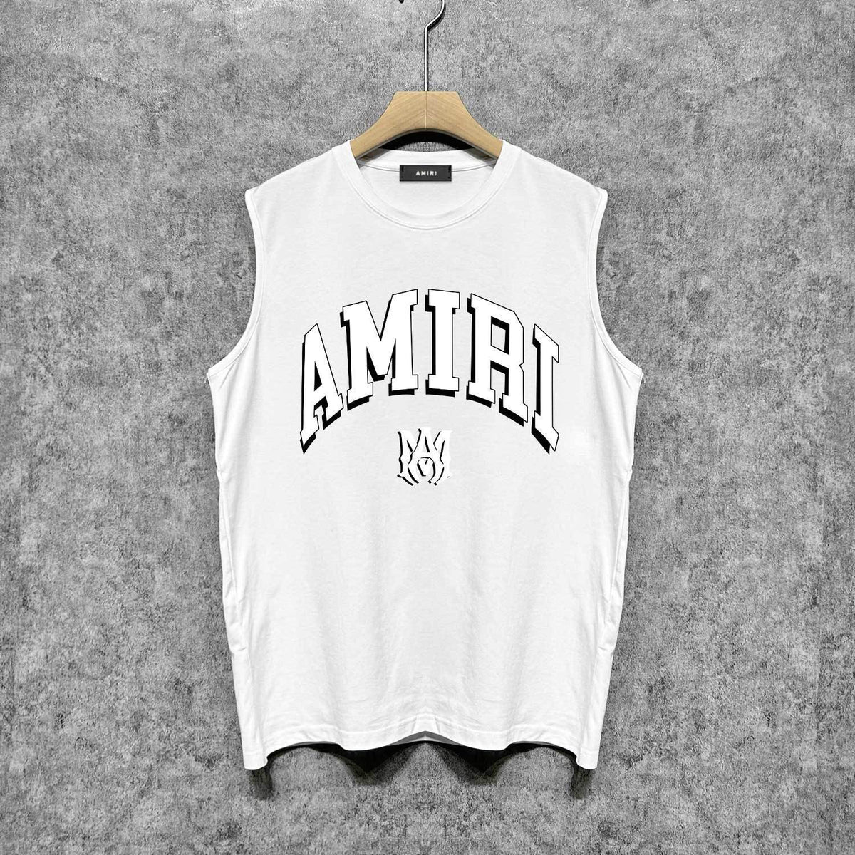 Amiri tank top spider projection printing