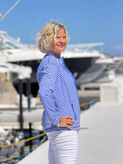 HARBOR BLUE STRIPED JACKET