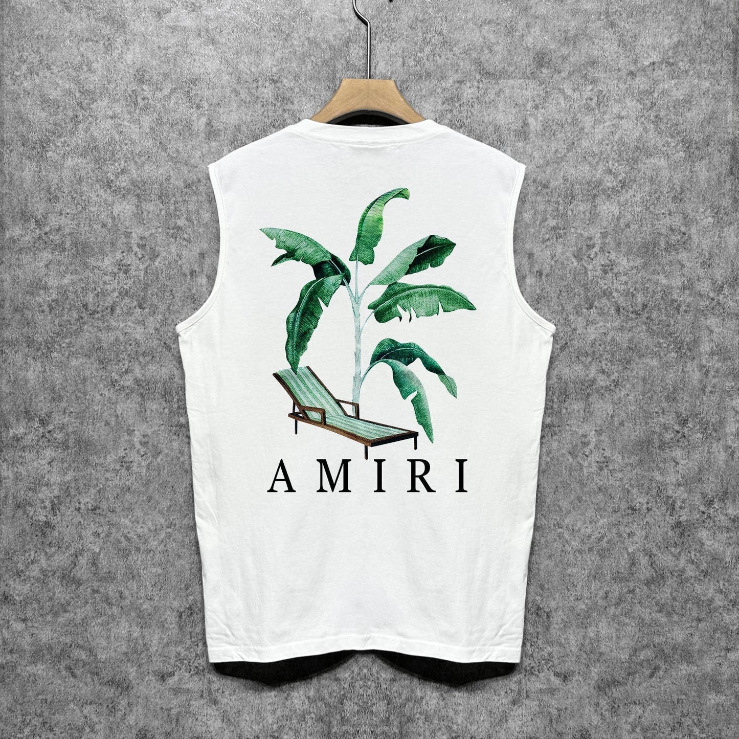 Amiri tank top beach chair printing