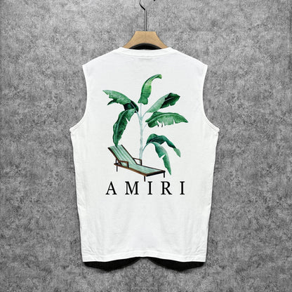 Amiri tank top beach chair printing