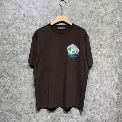 Amiri t shirts city forest printing short sleeve