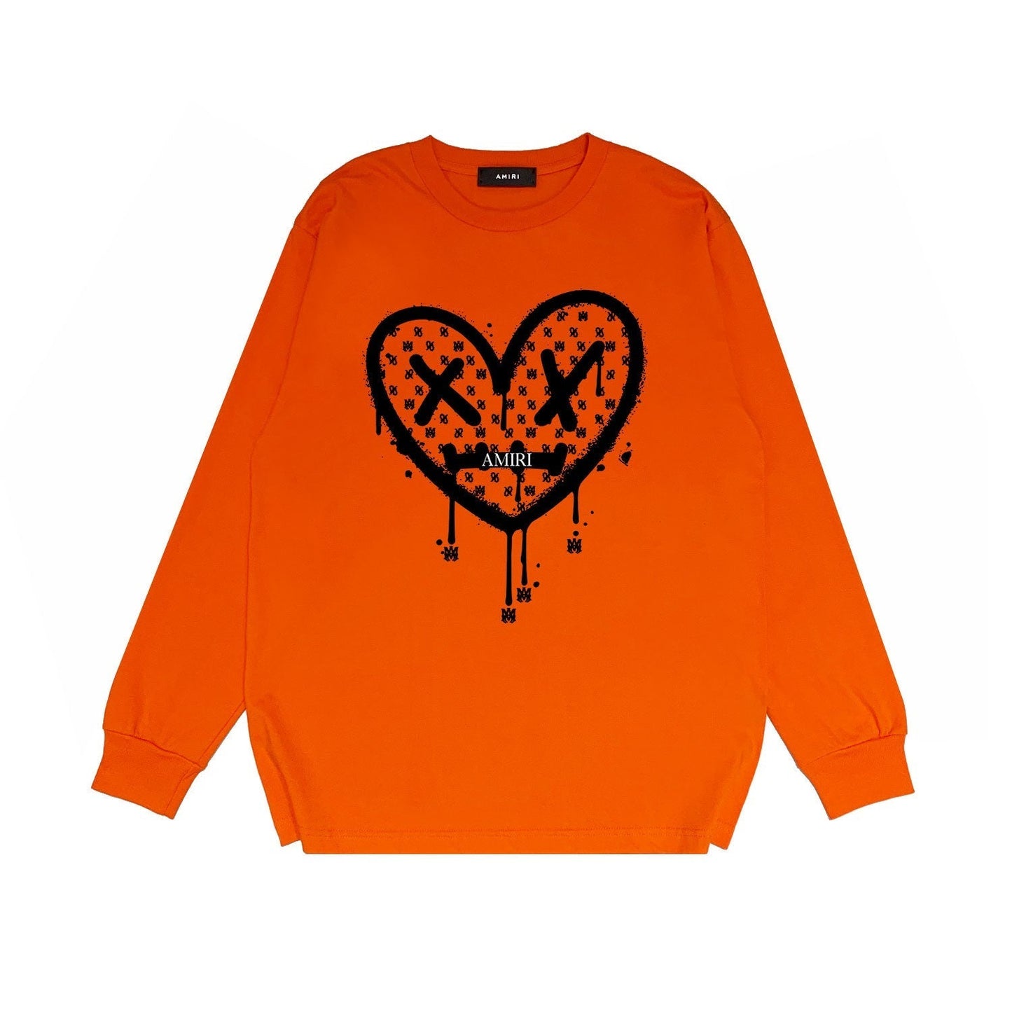 Amiri Long Sleeved Shirt Printed Trendy Pure Cotton