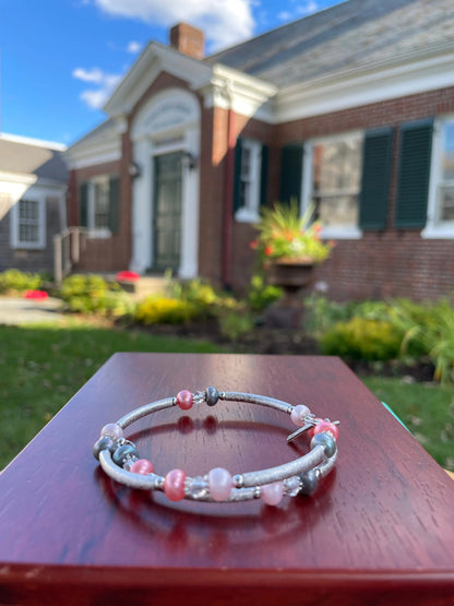 FRESH WATER PEARL PINK BRACELET WRAP