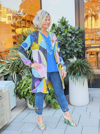 Ethyl Draped Open Front Cardi - Anticipate