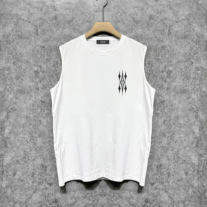 Amiri tank top retro geometric graphic printing