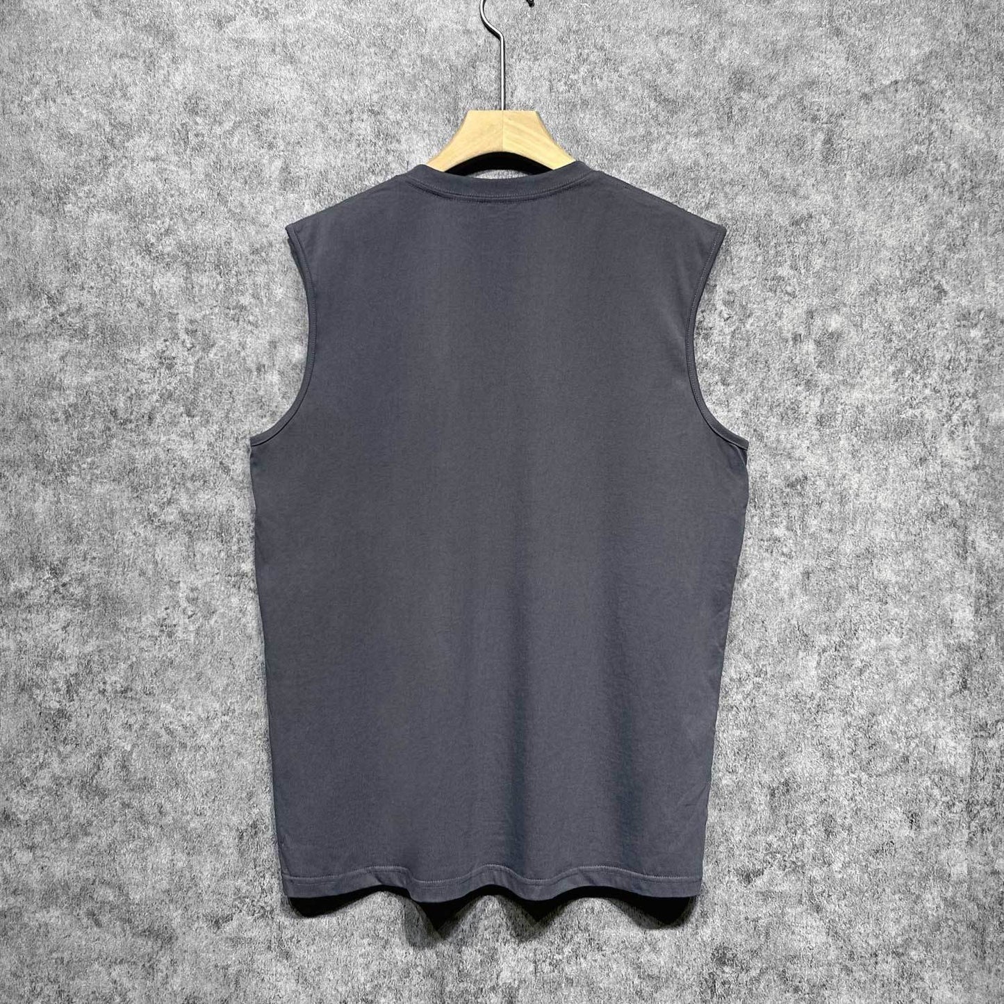 Amiri tank top with overlapping letter foam printing