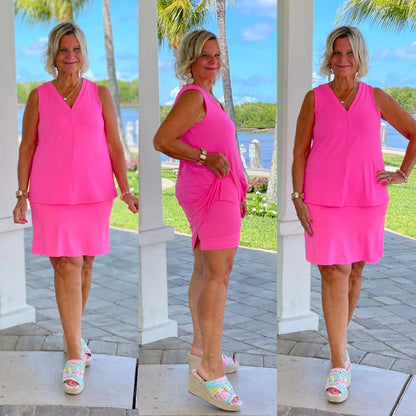HOT PINK SKORT