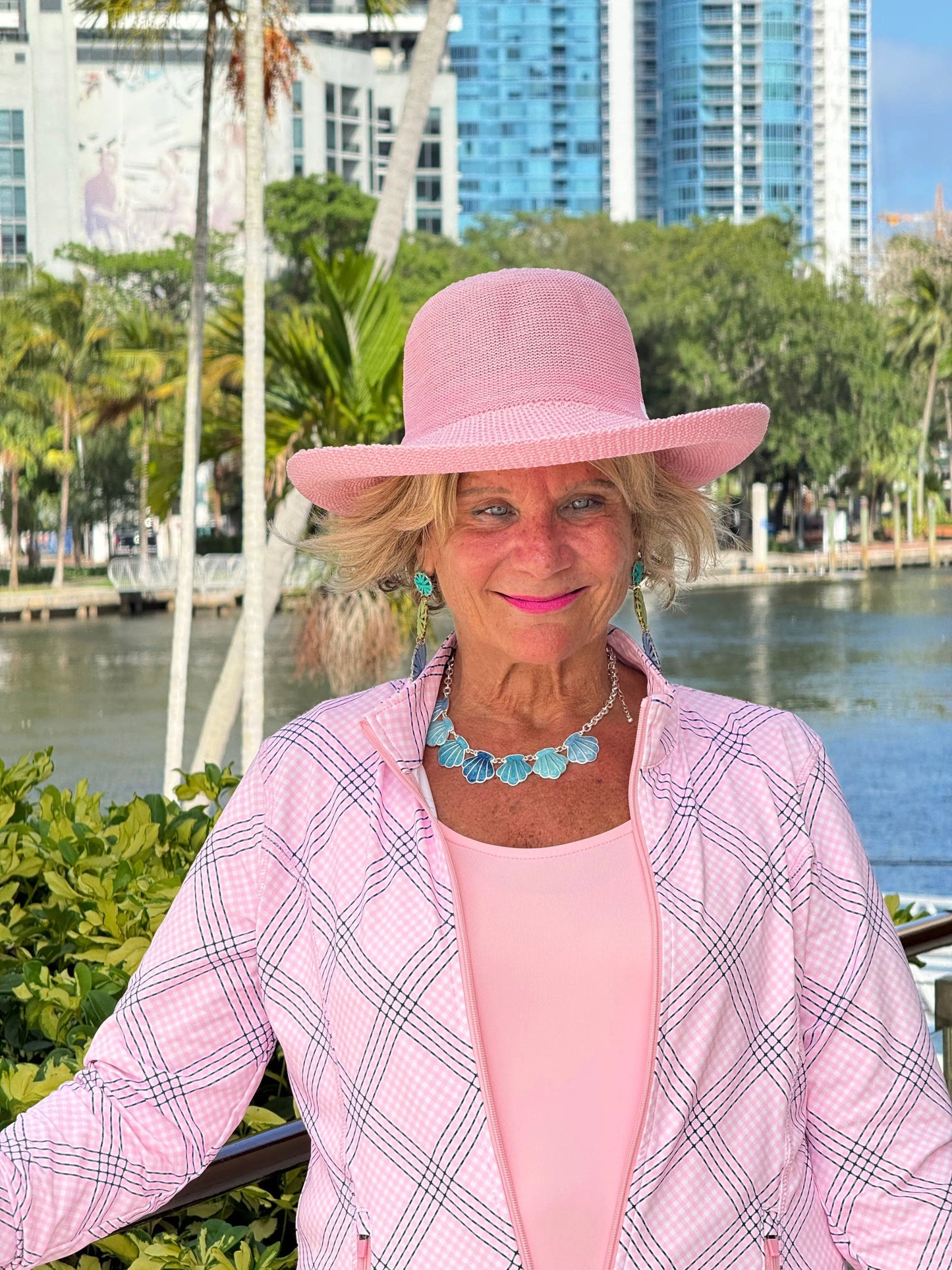 LULU B PINK CHIC FULL ZIPPER JACKET